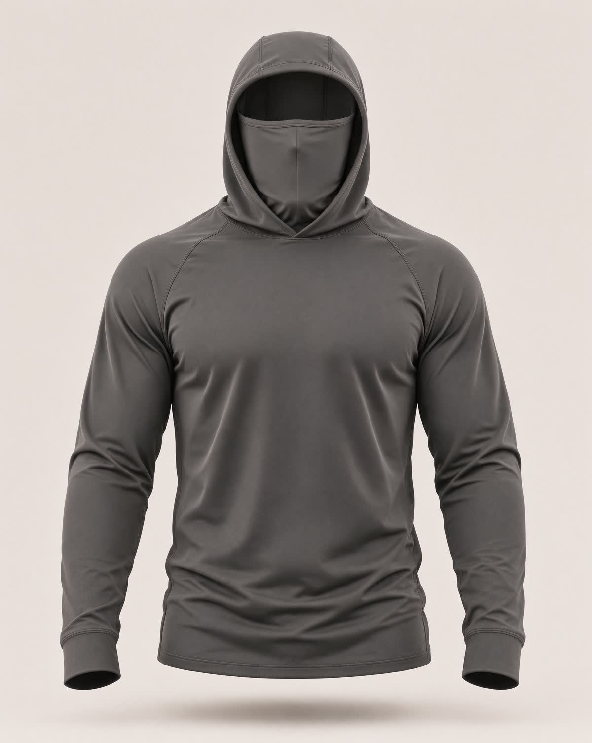 Hoodie UV con tapabocas — Gris