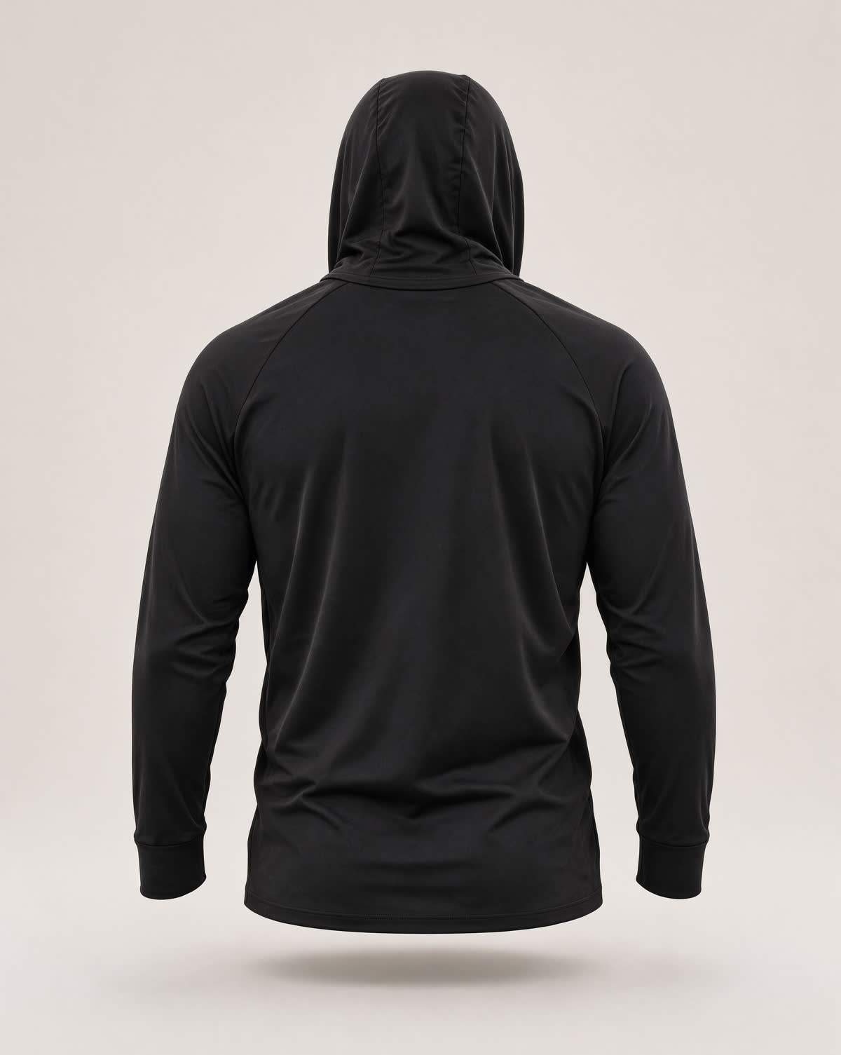 Hoodie UV con tapabocas — Negro