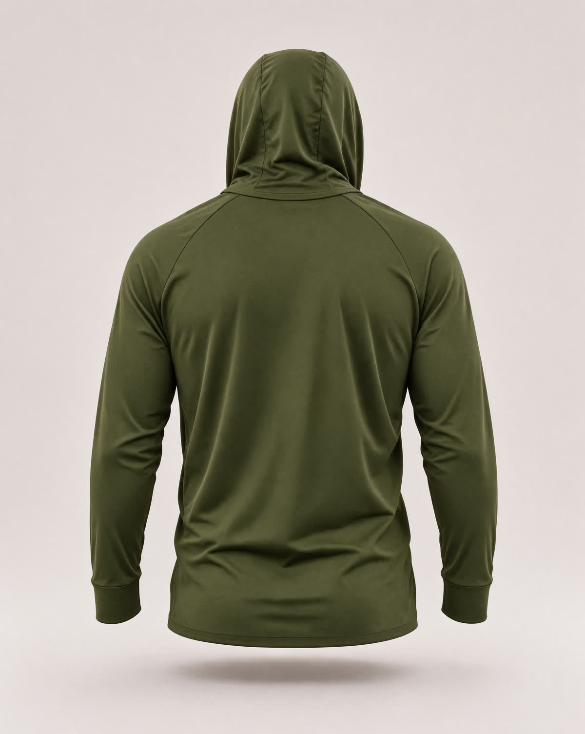 Hoodie UV con tapabocas — Verde hoja